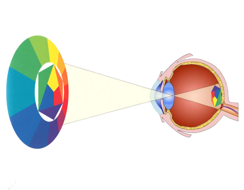 Eye and color wheel